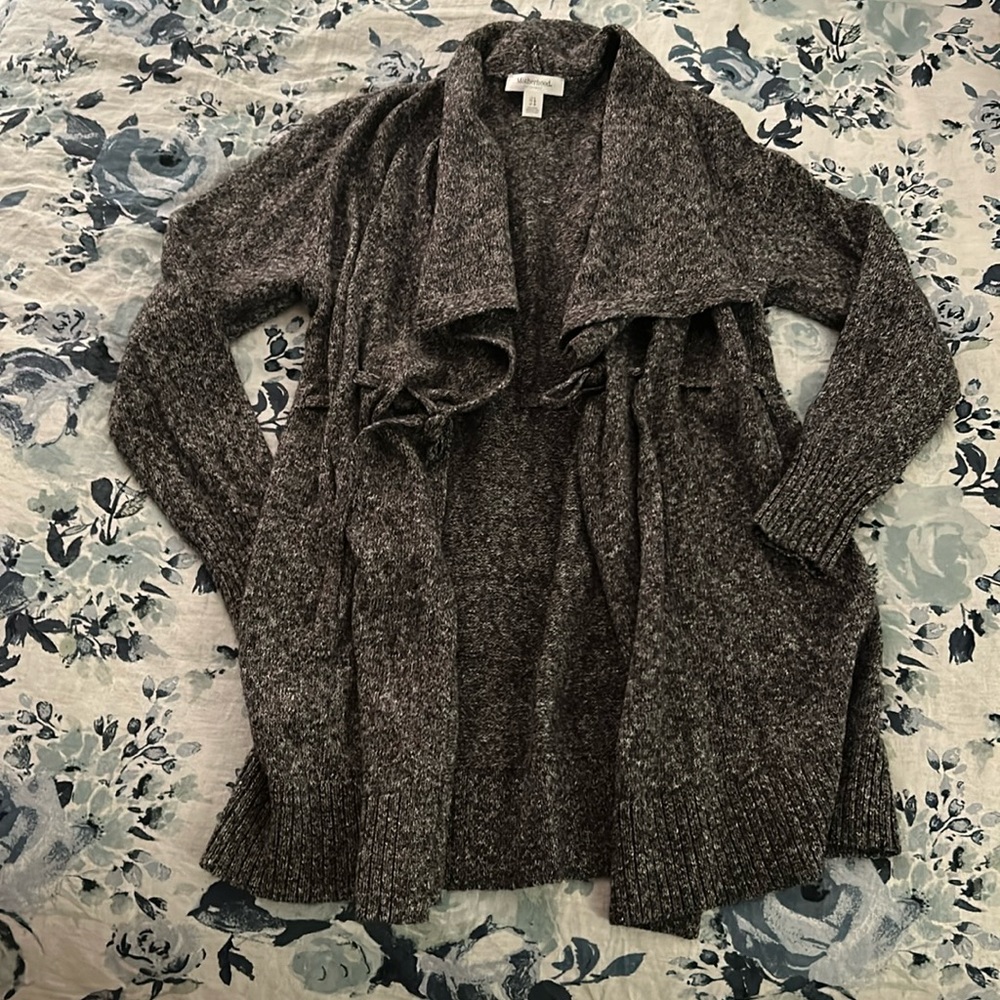 Motherhood Maternity Draped Cinch Waist Cardigan - Sz L